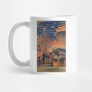 Elegant Ukiyo-e Landscapes: Japanese Art Prints Mug